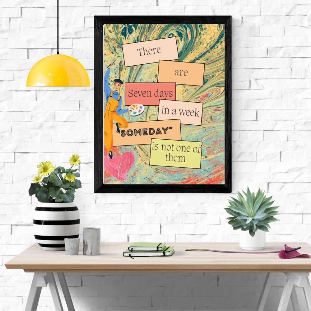 Colorful Motivational Art Print
